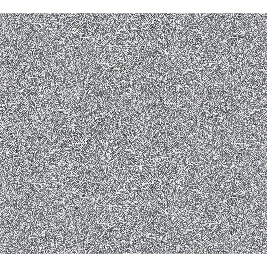 Advantage Sayuri Charcoal Leaf Trail Wallpaper - 20.9in x 396in x 0.025in - 20.9in x 396in x 0.025in