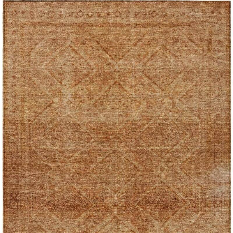 HomeRoots Geometric Transitional Rectangle Outdoor Rug