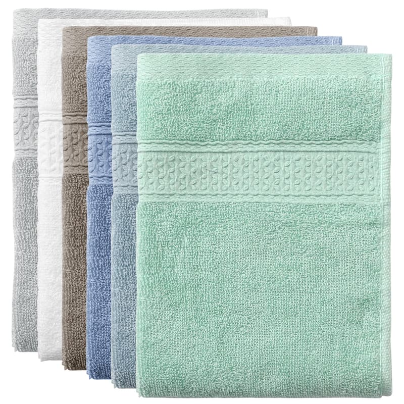 Cotton Dish Clothes, Thick and Absorbent Kitchen Towels, Plain Towels, 13 X13 Inches