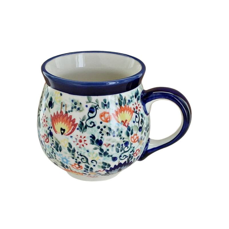 Blue Rose Polish Pottery K090 Manufaktura Bubble Mug