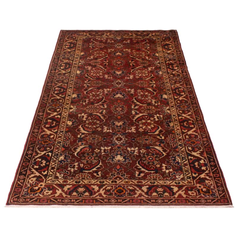 ECARPETGALLERY Hand-knotted Andelz Red Wool Rug - 5'2 x 10'0
