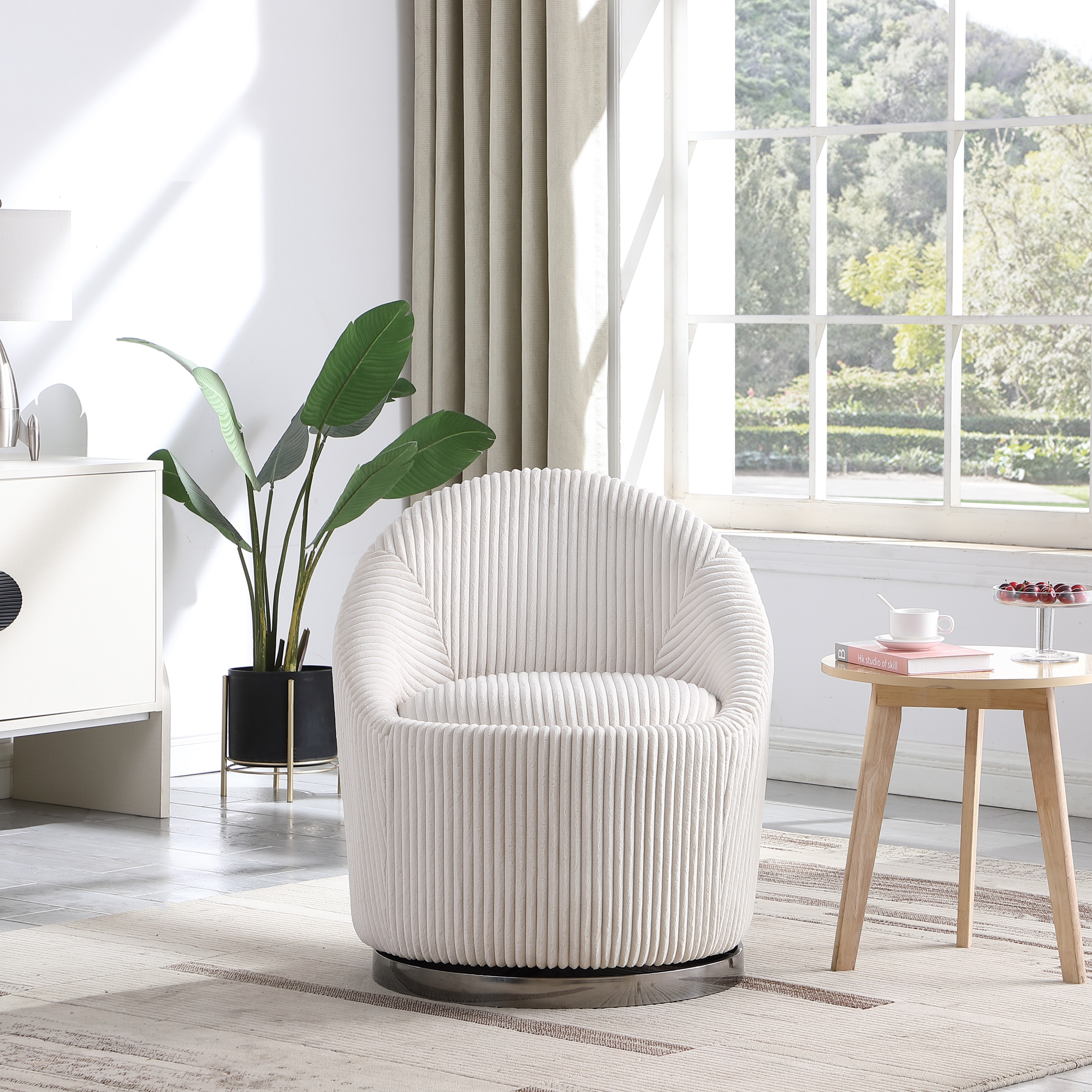 Corduroy hotsell swivel chair