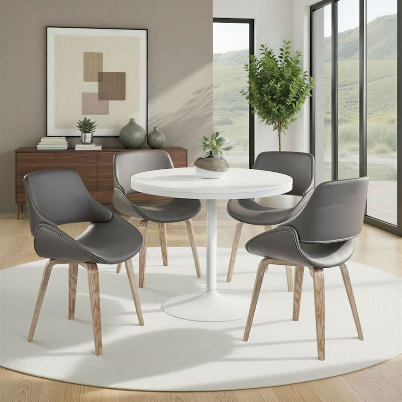 Carson Carrington Svellingen Dining Chair with Bent Wood Legs (Set of 2)