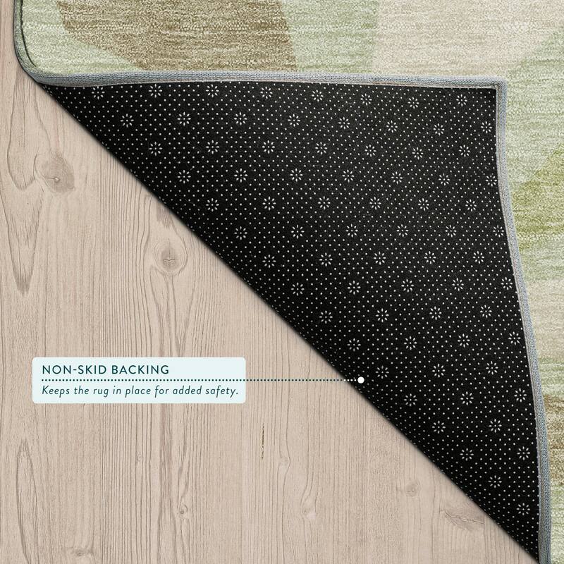 Machine Washable Indoor/ Outdoor Modern Gilcrest Chantille Rug