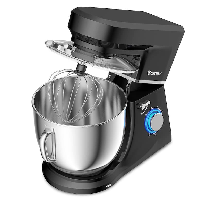 Stand Mixer 7.5 Qt 6 Speed Tilt-Head Electric Mixer with Beater - Black