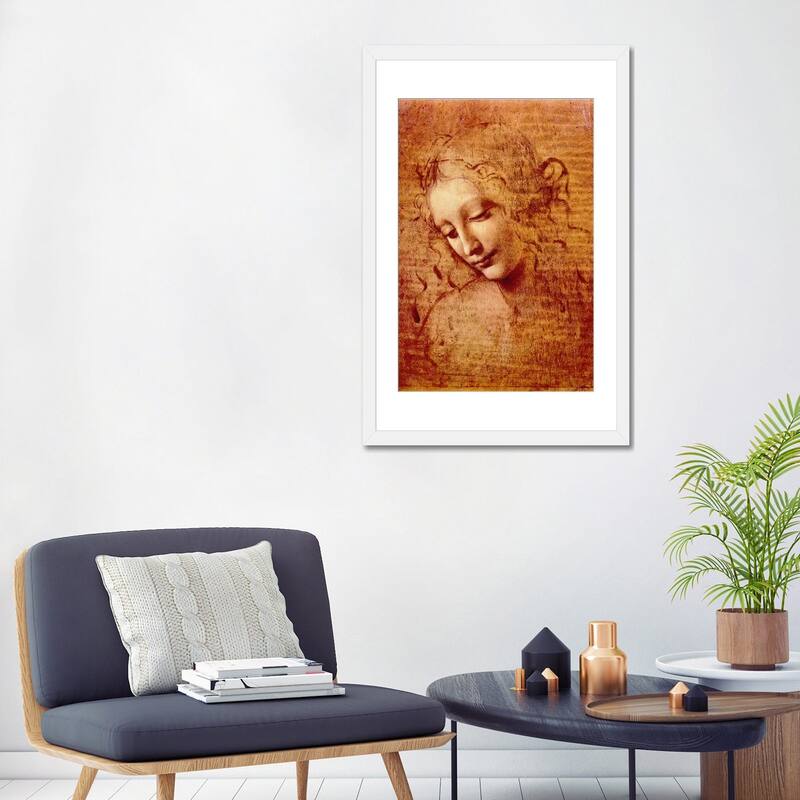 iCanvas "Female Head" by Leonardo da Vinci