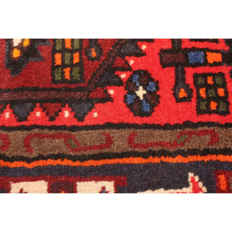 ECARPETGALLERY Hand-knotted Andelz Dark Red Wool Rug - 4'4 x 6'6