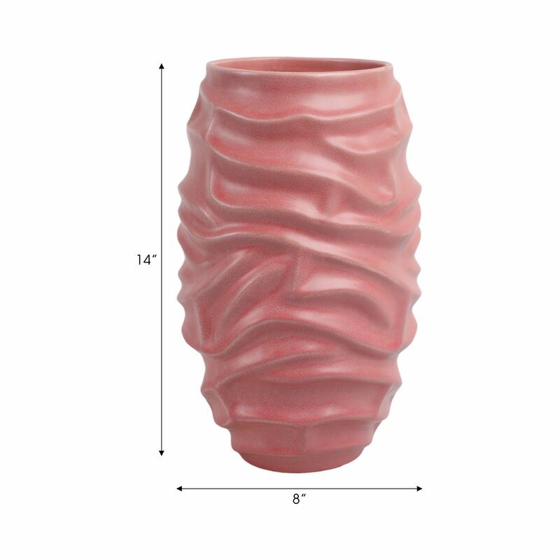Porcelain Quinlan Classic Decorative Vase - Bean Red