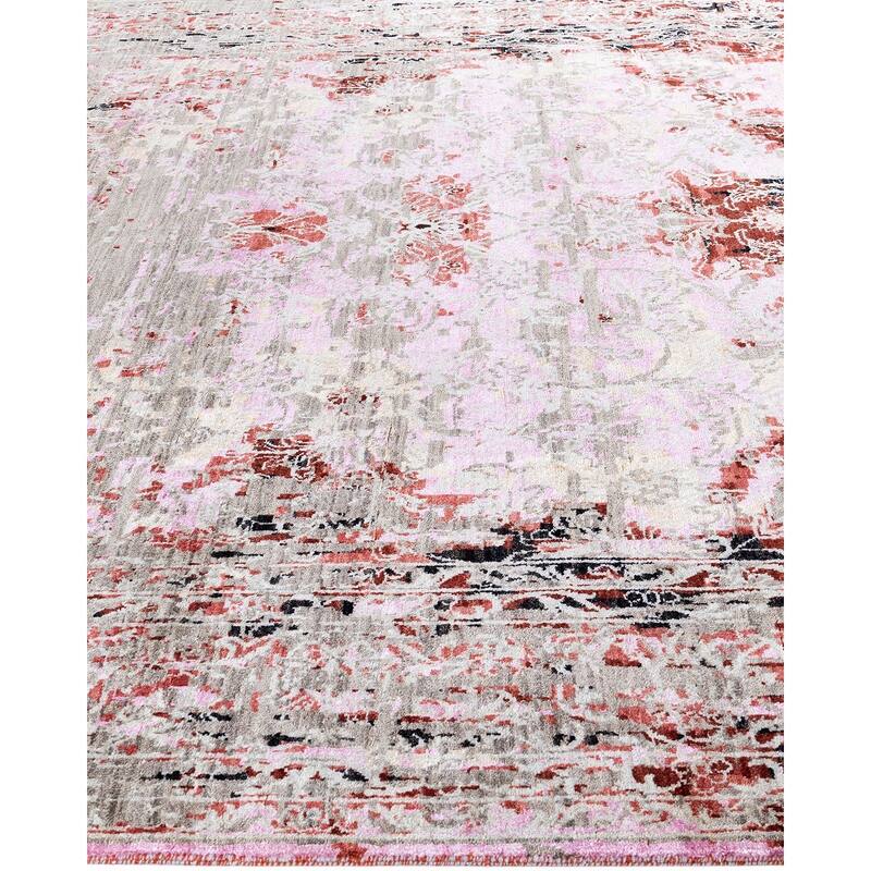 Ikat One-of-a-Kind Hand-Knotted Area Rug, Brown - 8' 1" x 10' 1"