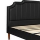 preview thumbnail 5 of 8, Javlergo Faux Leather Upholstered Platform Bed Frame, Full Bed Frame, Mattress Foundation with Wood Slat Support