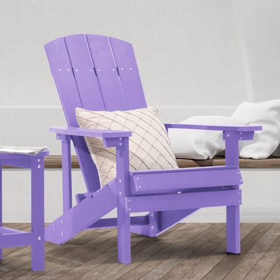 Bonosuki Outdoor HIPS Weather-Resistant Plastic Adirondack Chairs
