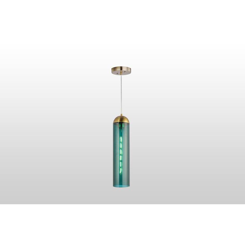 Hydra 1 - Light Single Cylinder Glass Pendant Light