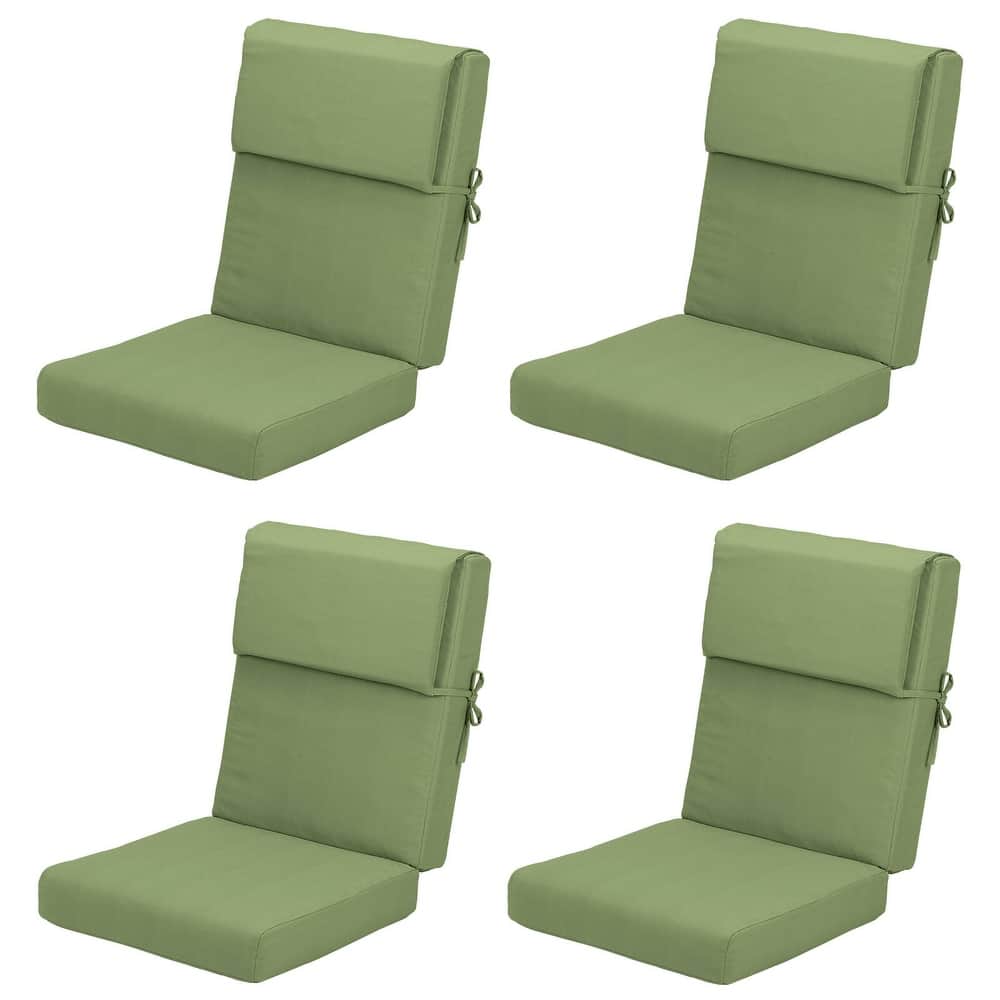 Aoodor Patio High Back Chair Cushions Set of 4