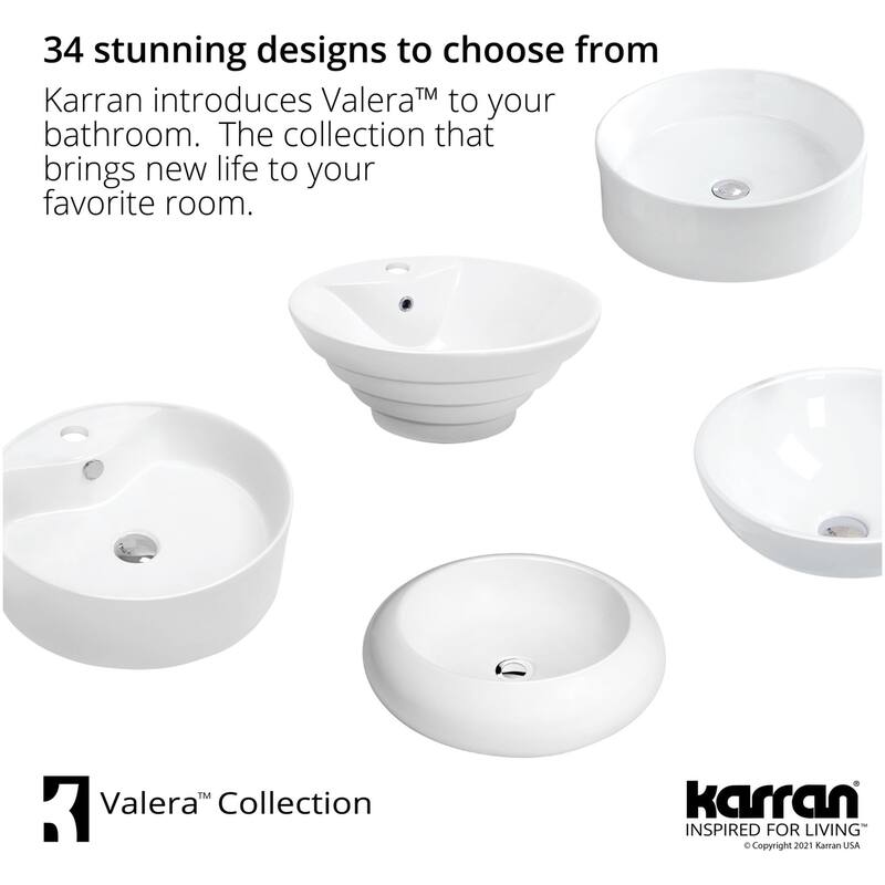 Karran USA VC-504 Valera 24" Rectangular Vitreous China Vessel