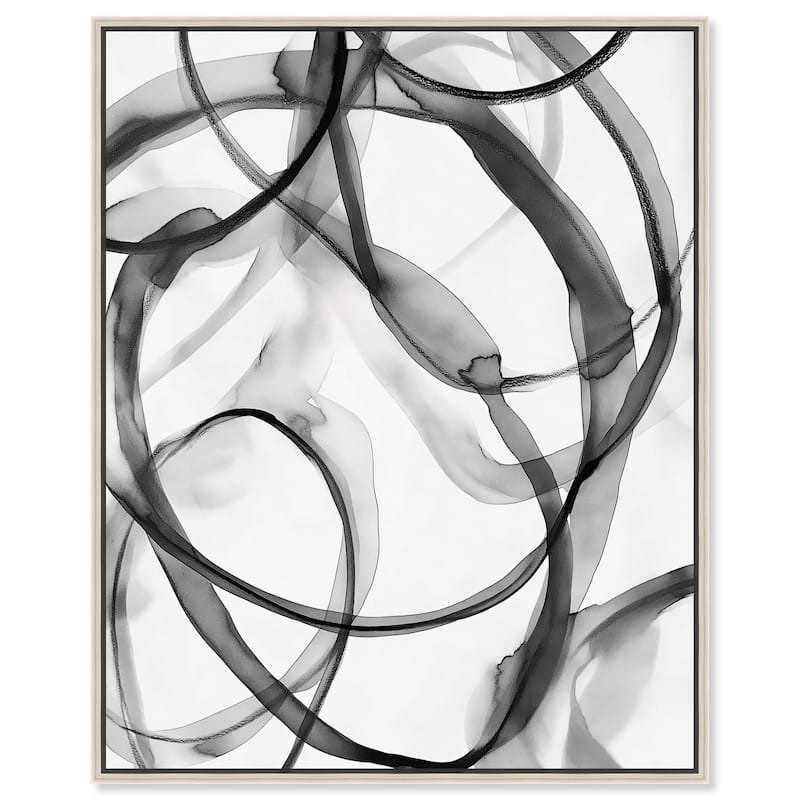 Dynamic Interplay I Canvas by Art Remedy - Silver - 30" x 36"