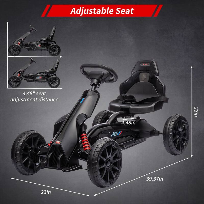 Ride On Toy Car, Battery Powered Pedal Go Karts, 12V