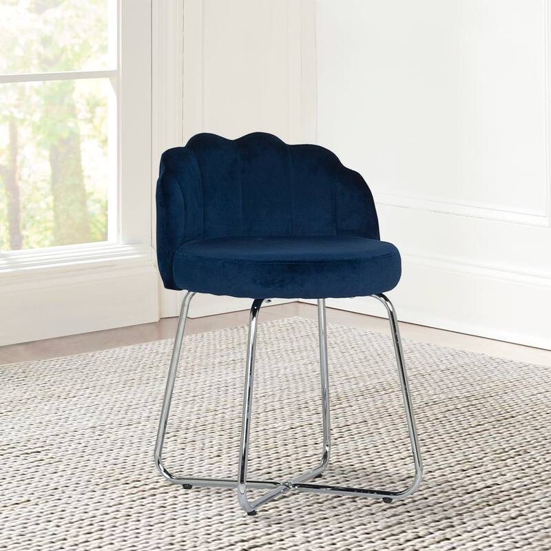 Hillsdale Furniture Catalina Metal Vanity Stool - 25.25H x 20.5W x 20.5D