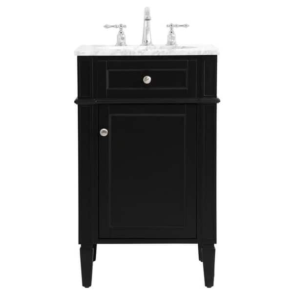 slide 2 of 11, Elegant Lighting VF12521 Park Avenue 20" Free Standing Single Basin Black