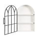 preview thumbnail 32 of 30, Kate and Laurel Megara Arched Wall Mounted Cabinet - 16x5x24