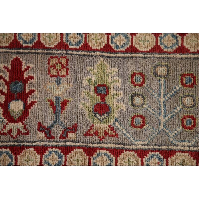 All-Over Kazak Oriental Area Rug Handmade Wool Carpet - 8'3" x 11'3"