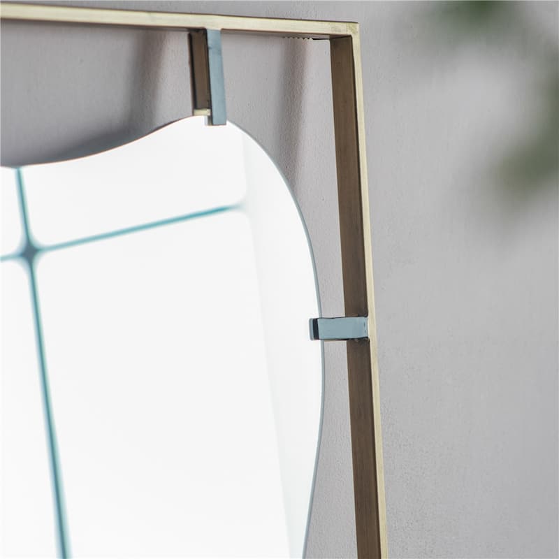 Metal Frame Contemporary Design Mirror for Bathroom