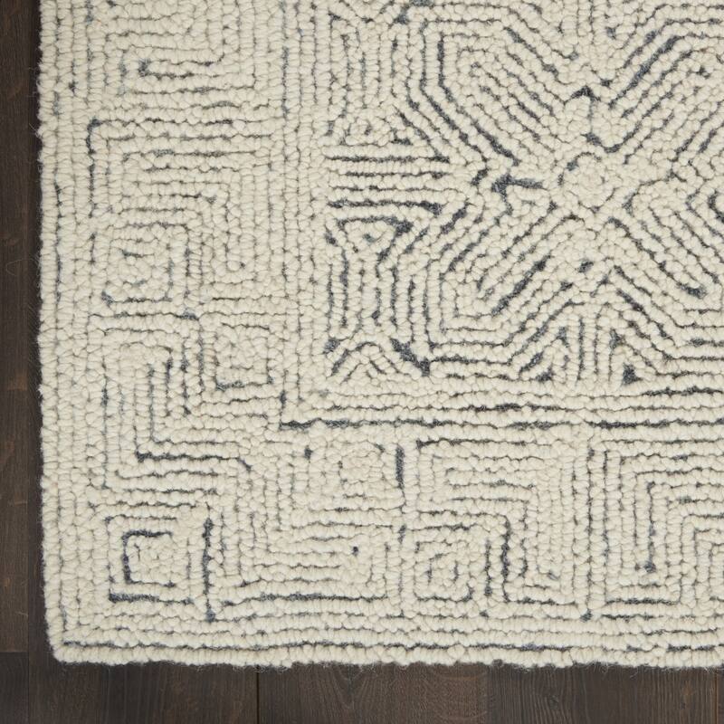 Duruq Power Loomed Abstract Modern Soft Area Rug By HomeRoots