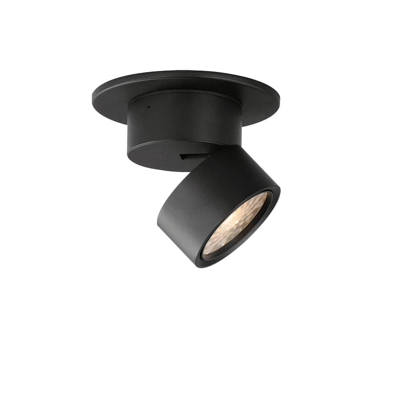 Maxim 86240 Swinger 6" Wide LED Semi-Flush Ceiling Fixture - 3000K, - Black