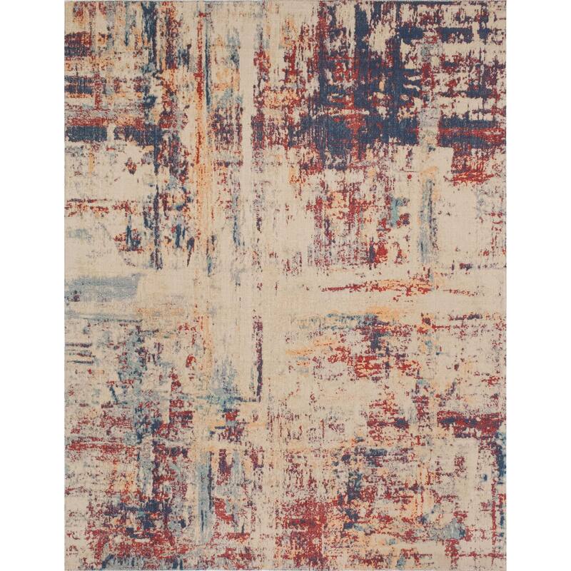 Noori Rug Low-Pile Rivaj Beige/Blue Rug