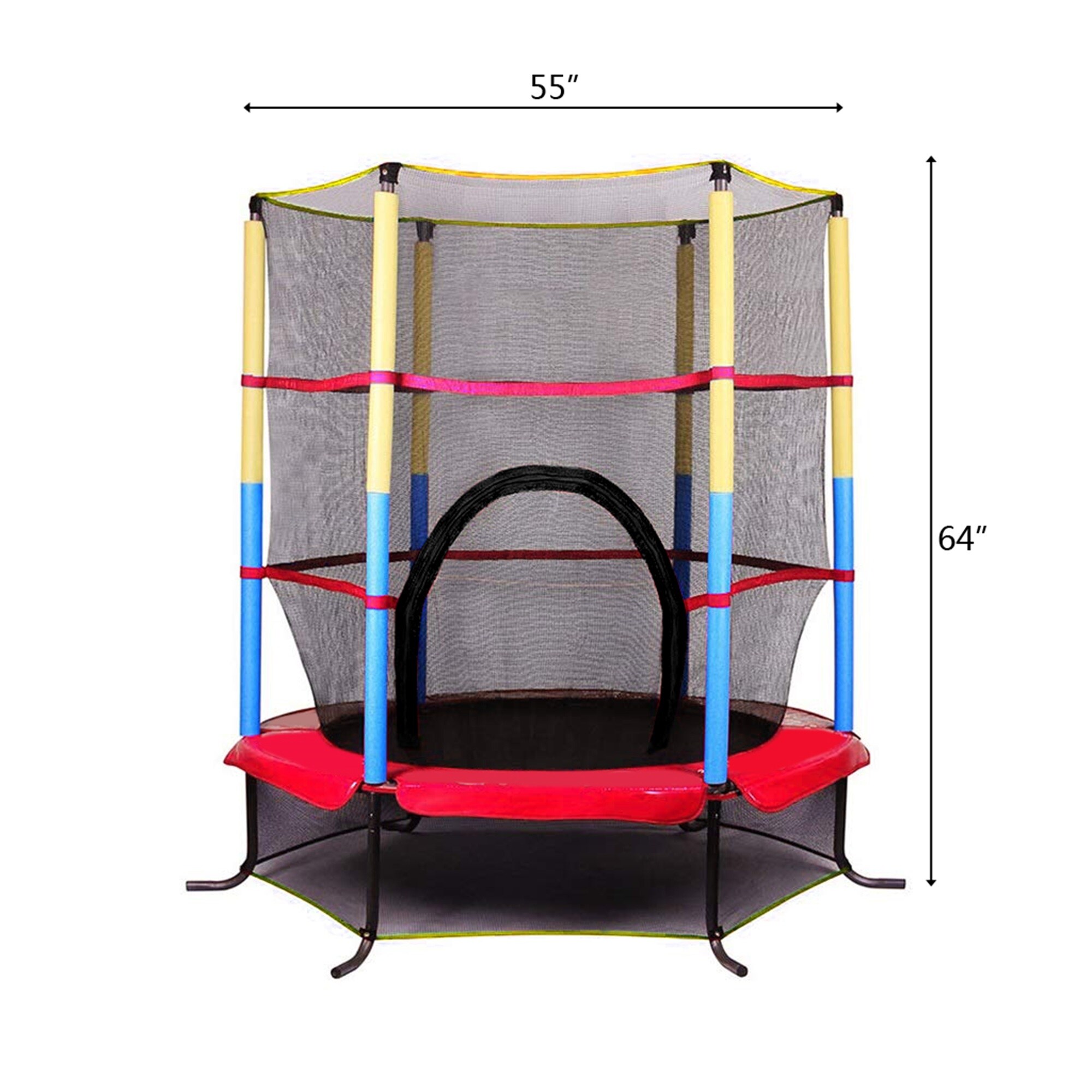 zwaarlijvigheid Haas aanraken Outdoor Play Kids Toys 5" Round Trampoline 1.4 M High Foot - Overstock -  31762740