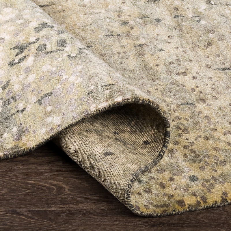 Hand-Knotted Giana Abstract Wool Area Rug - 10' x 14'