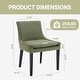preview thumbnail 29 of 55, RENEWLINE Mid-Century Modern Corduroy Upholstered Dining Chairs with Solid Wood Legs