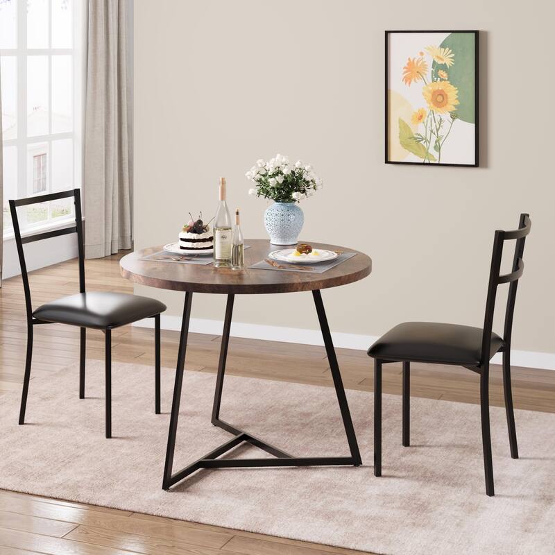 Dining Table Set of 2 - Brown