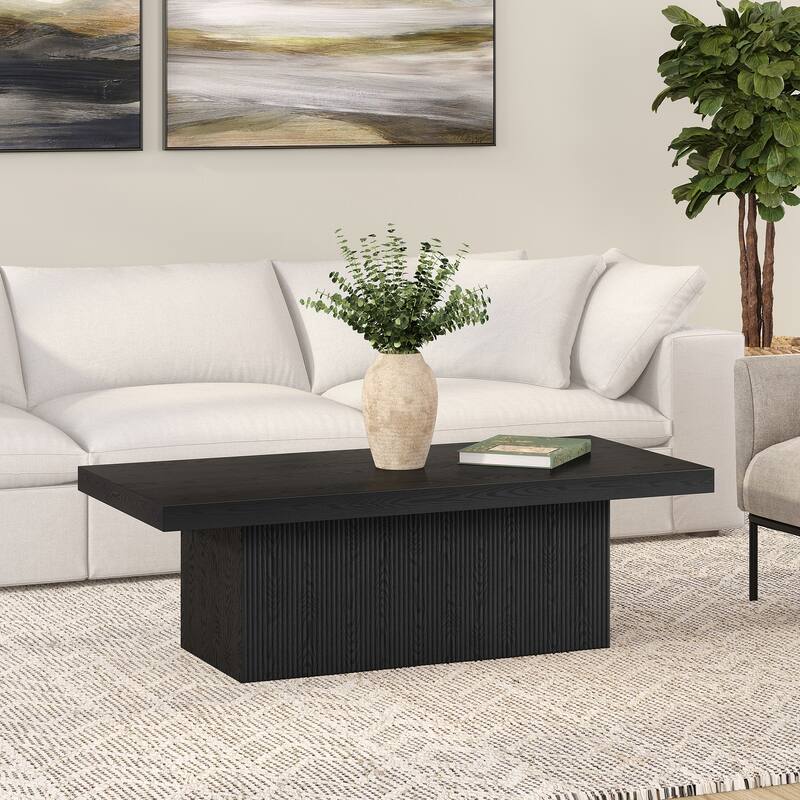 Torren 48" Wide Rectangular Fluted Coffee Table