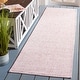 preview thumbnail 69 of 180, SAFAVIEH Courtyard Aquata Indoor/ Outdoor Waterproof Patio Backyard Rug 2'3" x 8' Runner - Soft Pink/Ivory