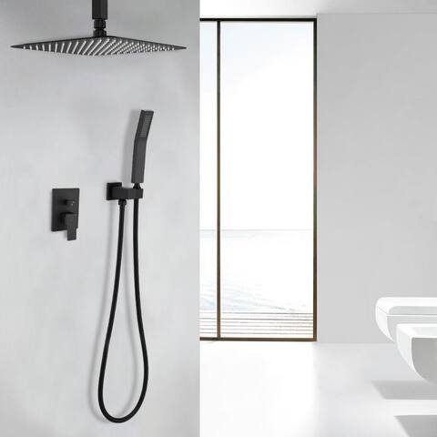 CLihome 16" Ceiling Mounted Shower System Shower