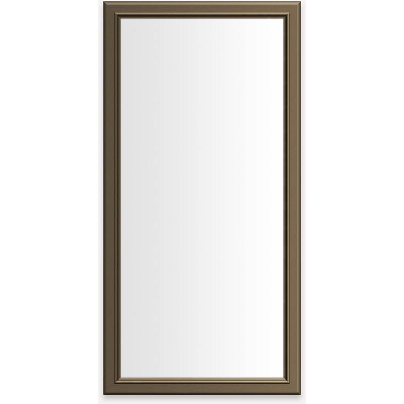 Robern D2C2040D4BMTM Main Line 19-1/4" x 39-3/8" Framed Single Door - Brushed Bronze - Bronze Finish