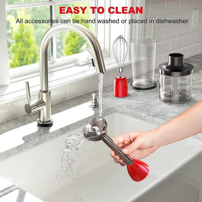 2 Speed Multi-Function Retro Immersion Hand Blender - Hand Blender