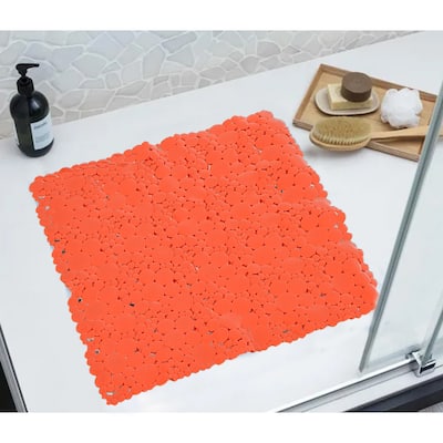 Bubbles Non-Slip Square Shower Mat 20 L X 20 W