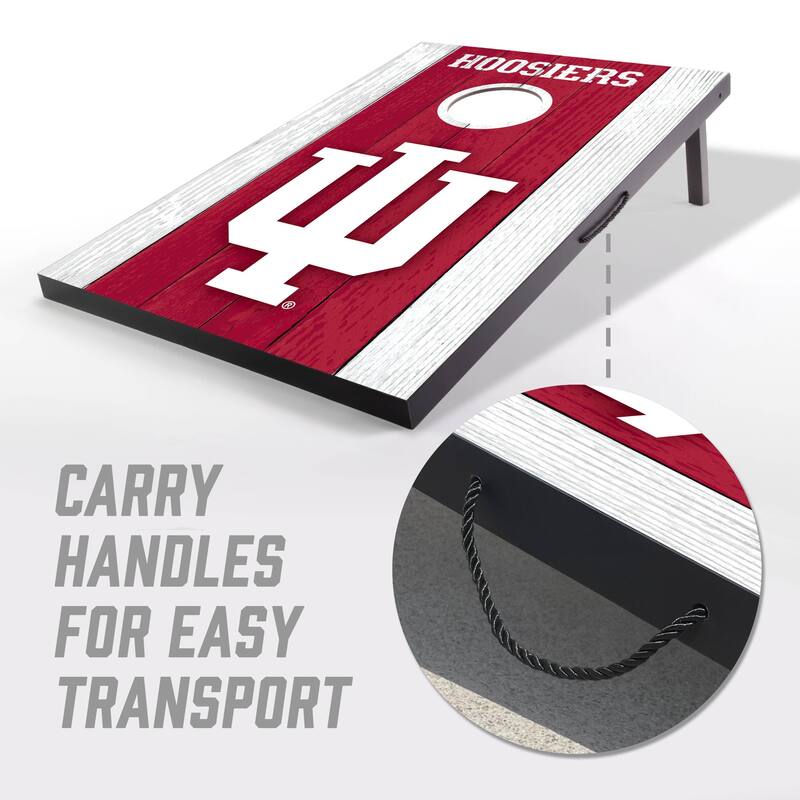 Indiana Hoosiers NCAA Compact 2x3 Tailgate Cornhole Board Set