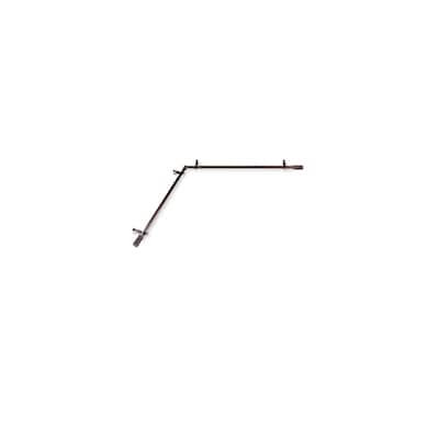 Island Oasis Curtain Rods - Steel & Resin Hardware Set - Cocoa Finish - M