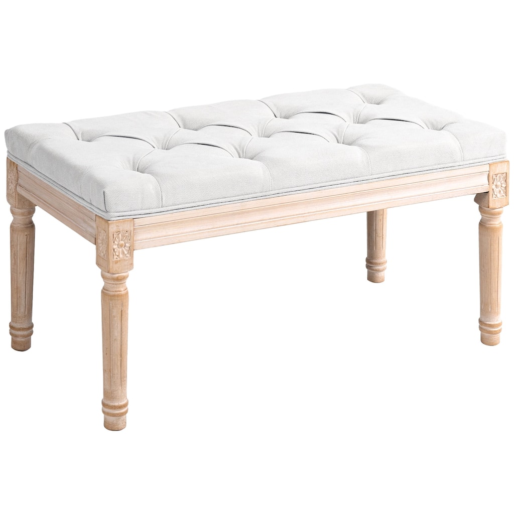 32" End of Bed Bench, Upholstered Bedroom Bench
