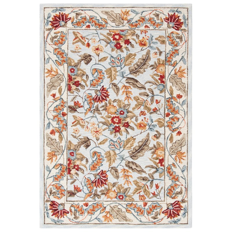 SAFAVIEH Handmade Chelsea Ashlyn French Country Floral Wool Rug