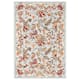 SAFAVIEH Handmade Chelsea Ashlyn French Country Floral Wool Rug - 3'9" x 5'9" - Light Blue