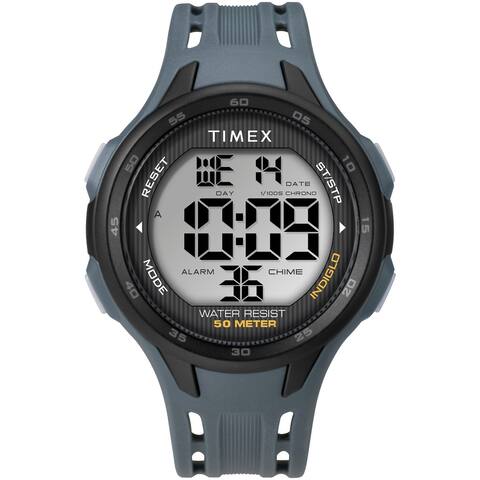 Timex Men's DGTL Sport 45mm Watch - Blue Case with Blue Resin Strap