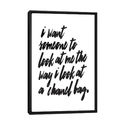 iCanvas "Chanel Bag" by Honeymoon Hotel Framed Canvas Print