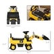 preview thumbnail 4 of 7, Aosom CAT Licensed Ride-on Excavator for Kids with Manual Shovel, Yellow