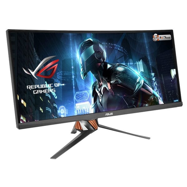 Shop Refurbished Asus Swift Curved Pg348q 34 G Sync Gaming Monitor 21 9 Ultra Wide Qhd 3440x1440 Overstock 19538494