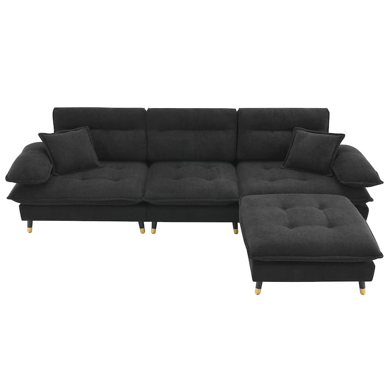 L shaped Convertible Sectional Sofa