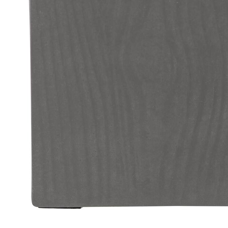 SAFAVIEH Cube Concrete Indoor/ Outdoor Accent Table (Dark Grey) - 14.9"x14.9"x16.5"
