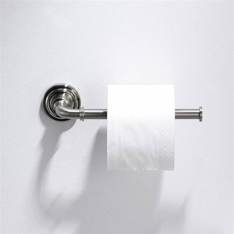 5 Piece Bathroom Hardware Set Towel Bar Toilet Paper Holder Robe Hooks Stainless Steel Wall Mounted Adjustable Accessory Set